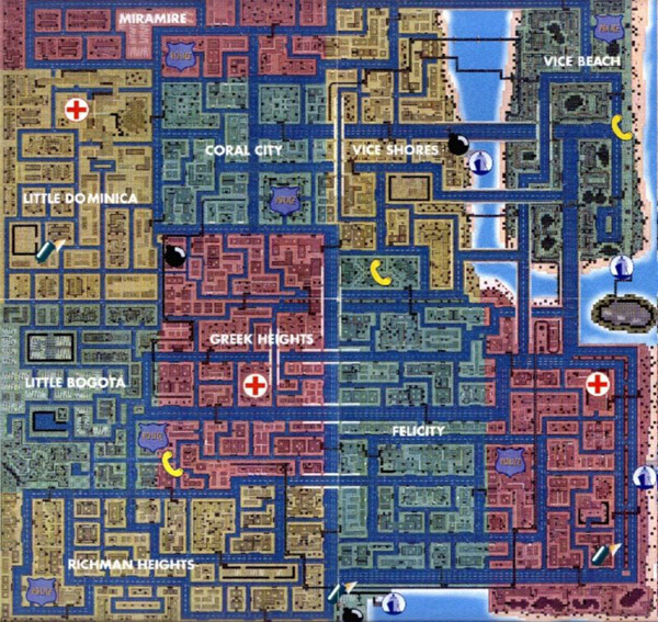 карта vice city