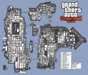 Карта мира GTA Chinatown Wars