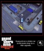 скриншот из игры Grand Theft Auto Chinatown Wars для NDS